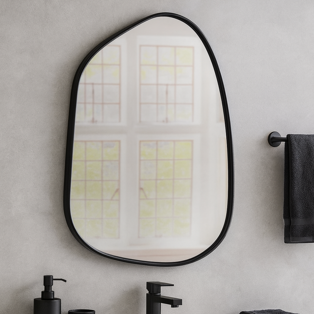 Large Mirror In Modern Living Room