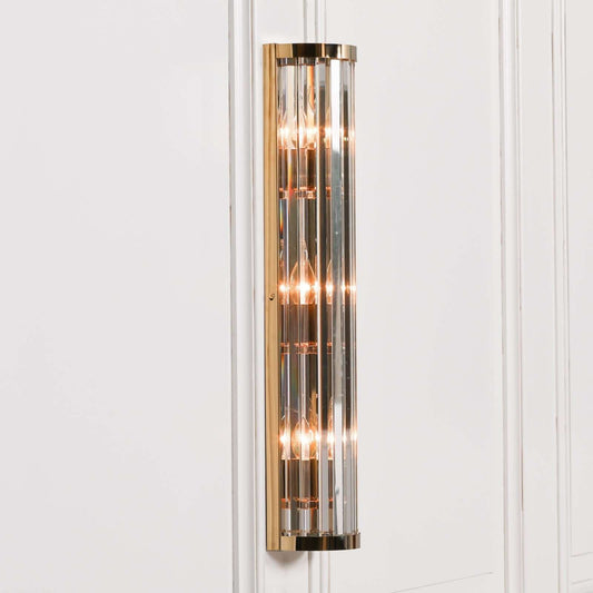 Gold Deco Wall Light 71cm