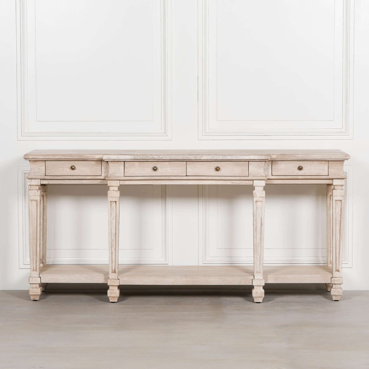 Acacia 4 Drawer Breakfront Console Table