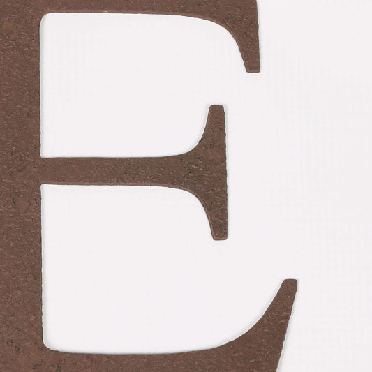 6" Rustic Iron Letter - E