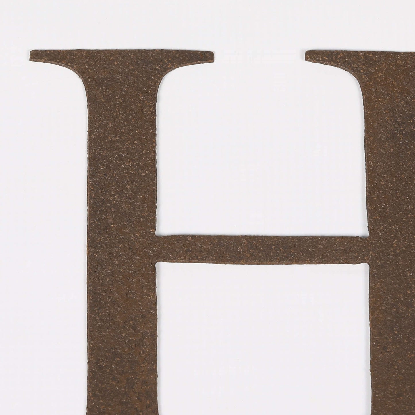 6" Rustic Iron Decorative Letter - H