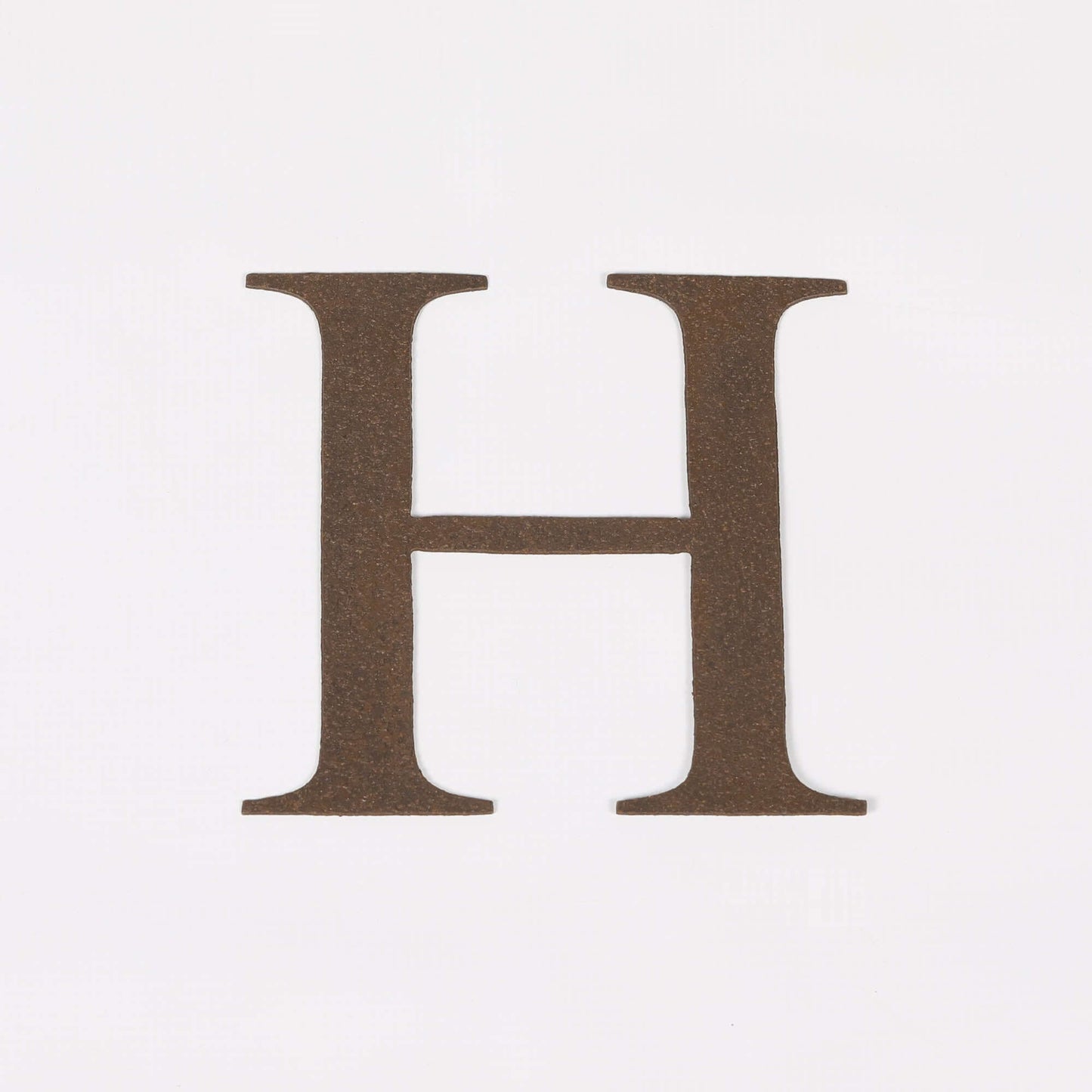 6" Rustic Iron Decorative Letter - H