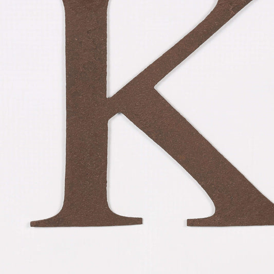 6" Rustic Iron Letter - K