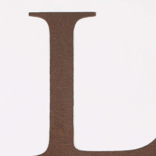 6" Rustic Iron Decorative Letter - L