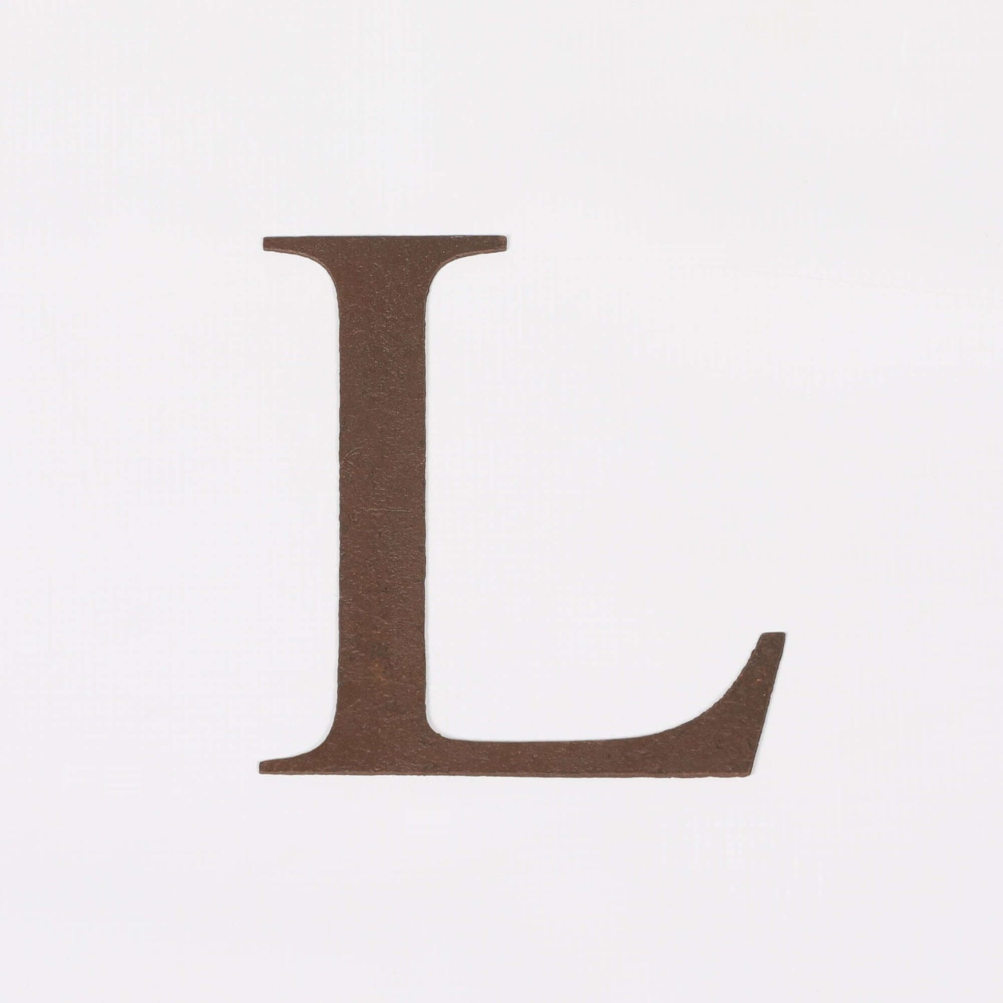 6" Rustic Iron Decorative Letter - L