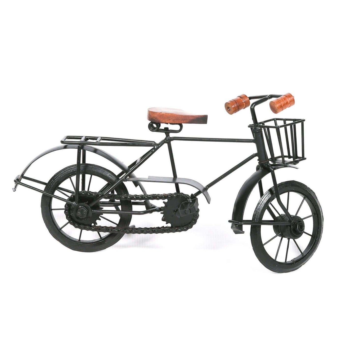 Iron Decorative Bicycle Ornament in Black