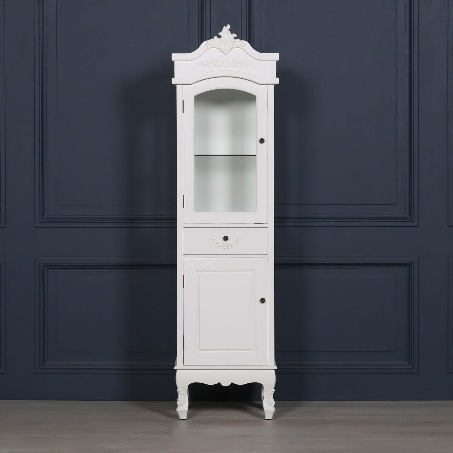 French White Display Cabinet