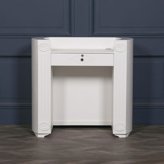 White Reception Desk