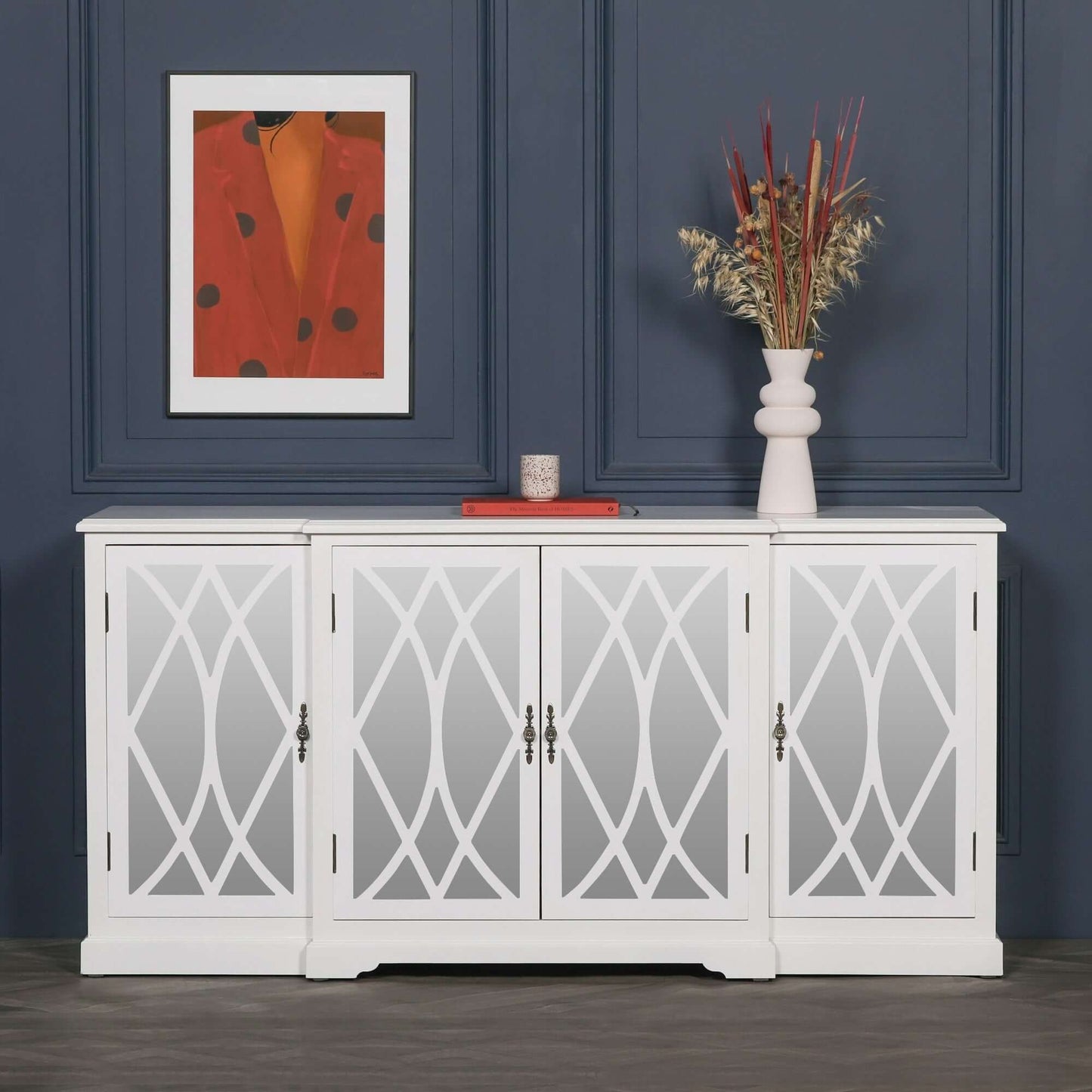 Breakfont White Mirror Sideboard Large