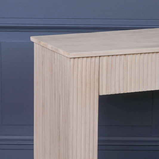 Blanche Acacia Fluted Console Table
