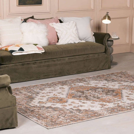 Brown Chenille Rug 170x120cm