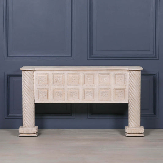 Blanchie Hand Carved Wooden Shop/Reception Desk