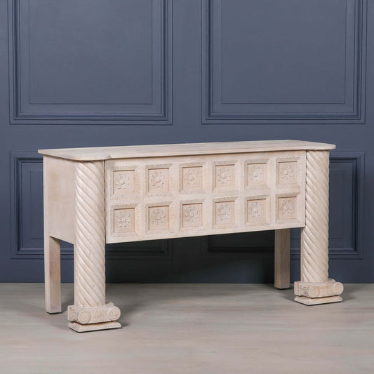 Blanchie Hand Carved Wooden Shop/Reception Desk