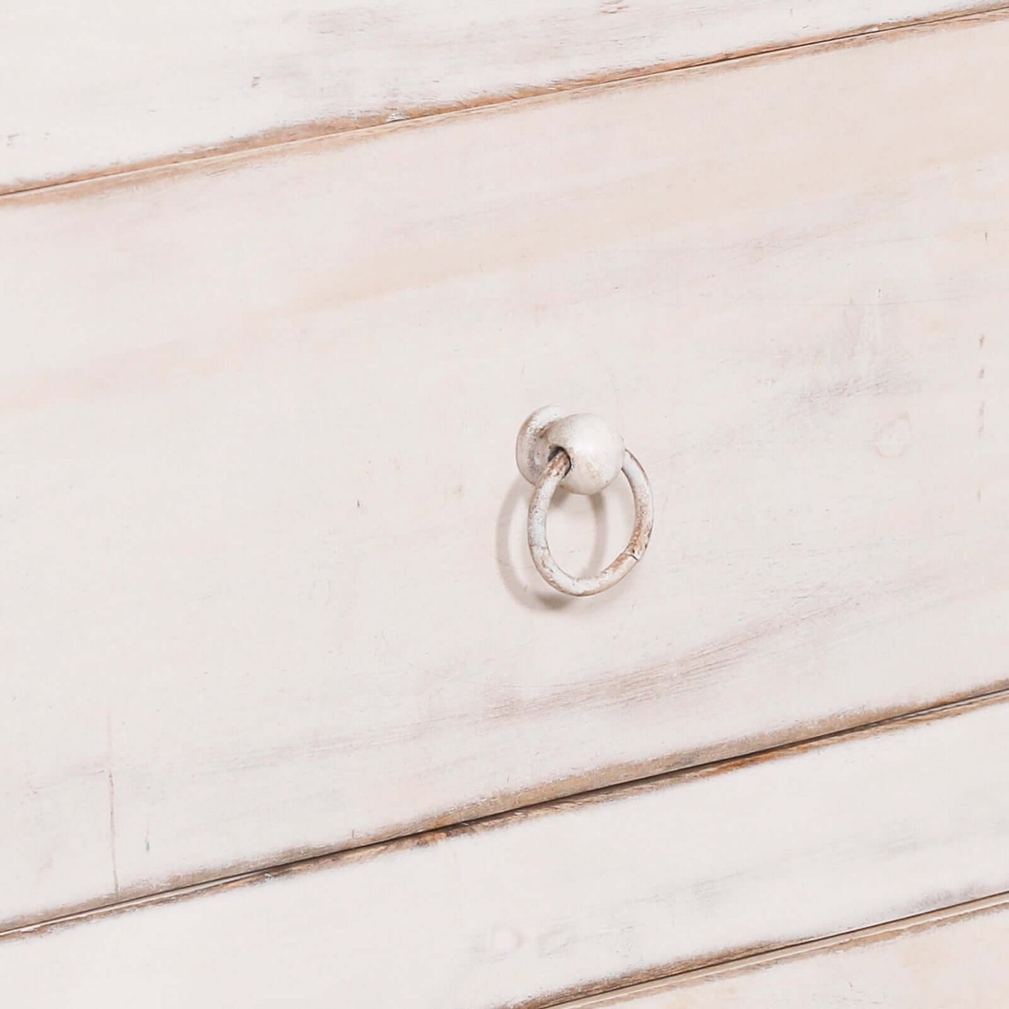 White Distressed Sideboard Mango Wood Oriental Style