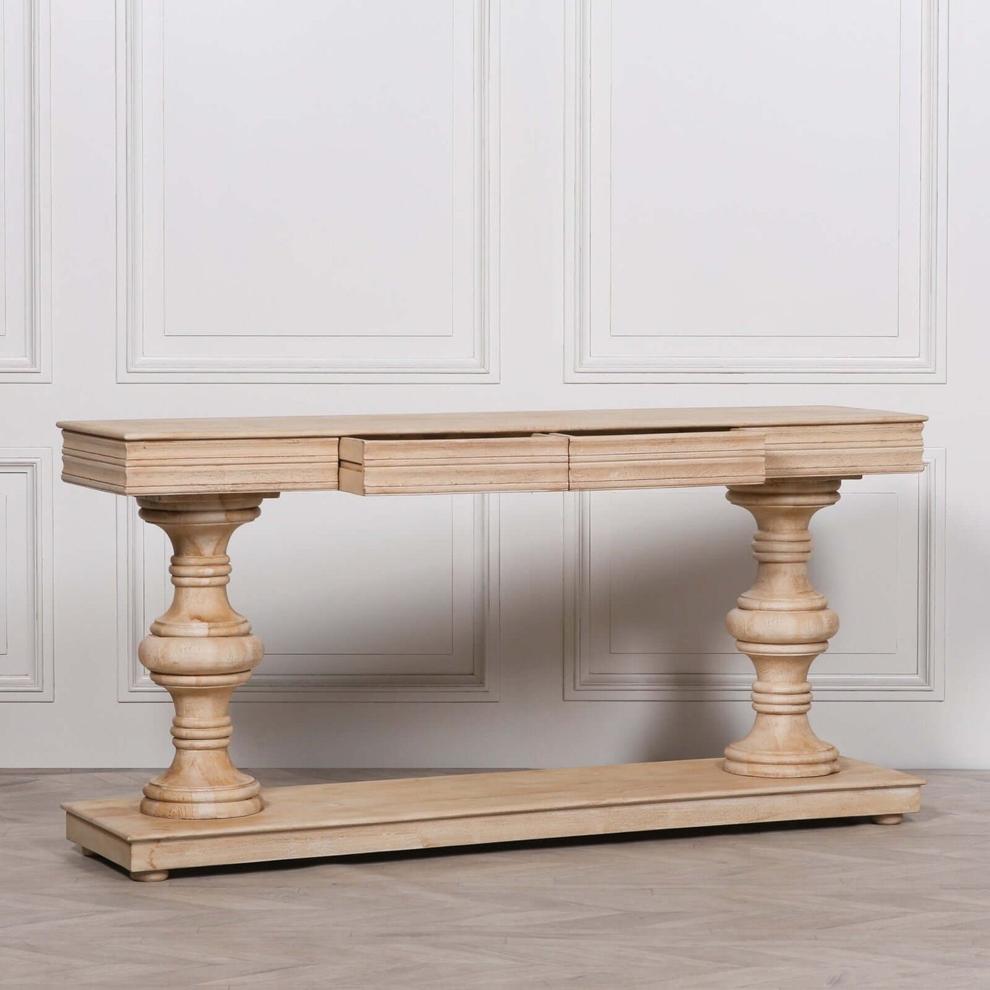 Wooden Mango Console Table with Drawers 180cm