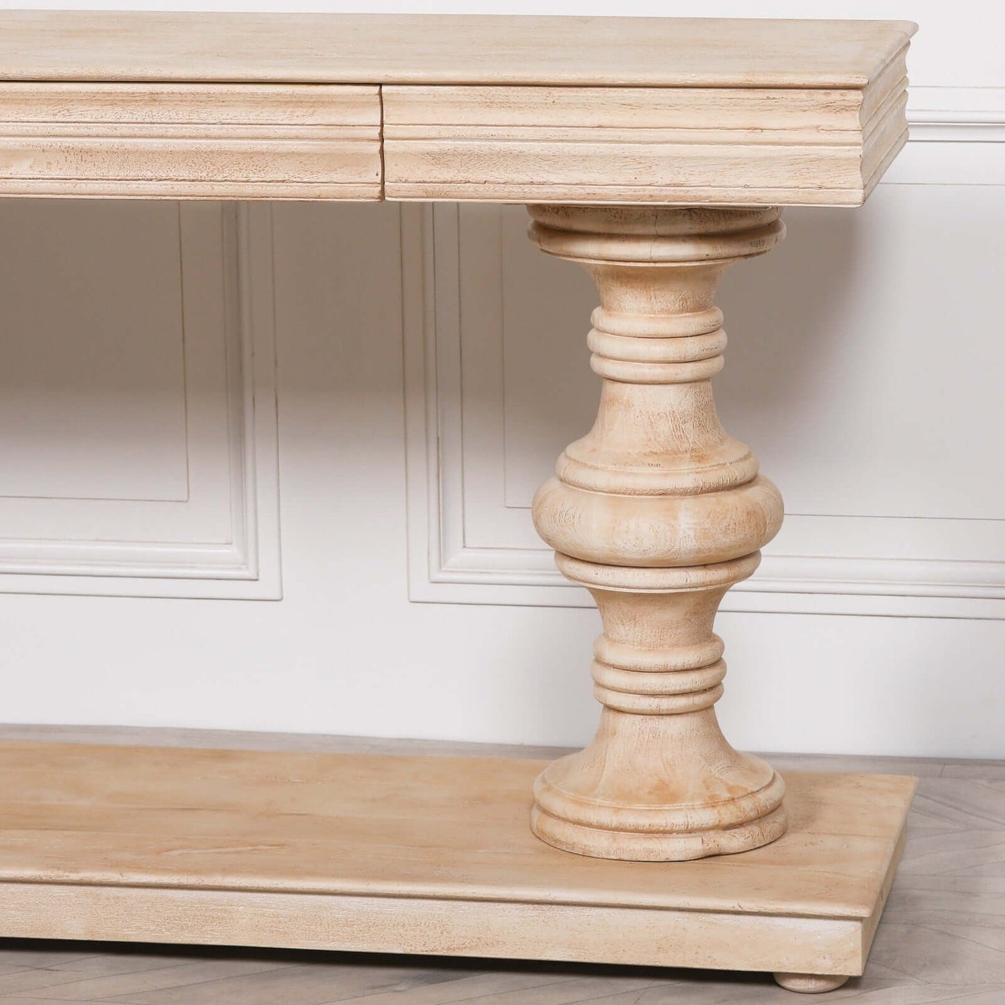 Wooden Mango Console Table with Drawers 180cm