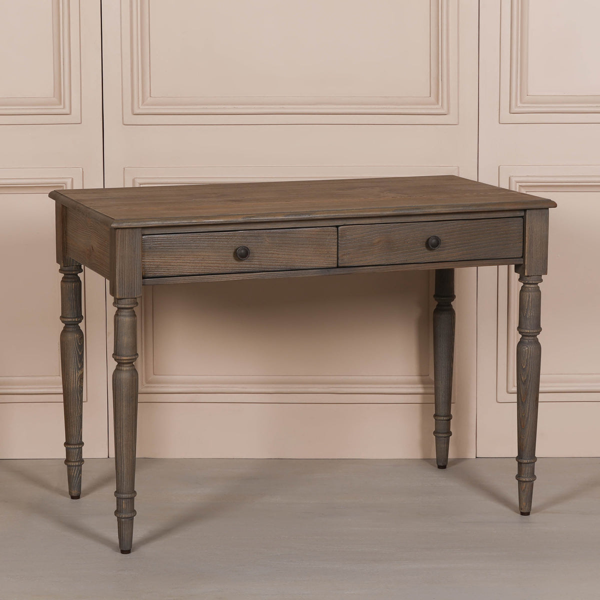 Rustic Pine Writing Desk Console