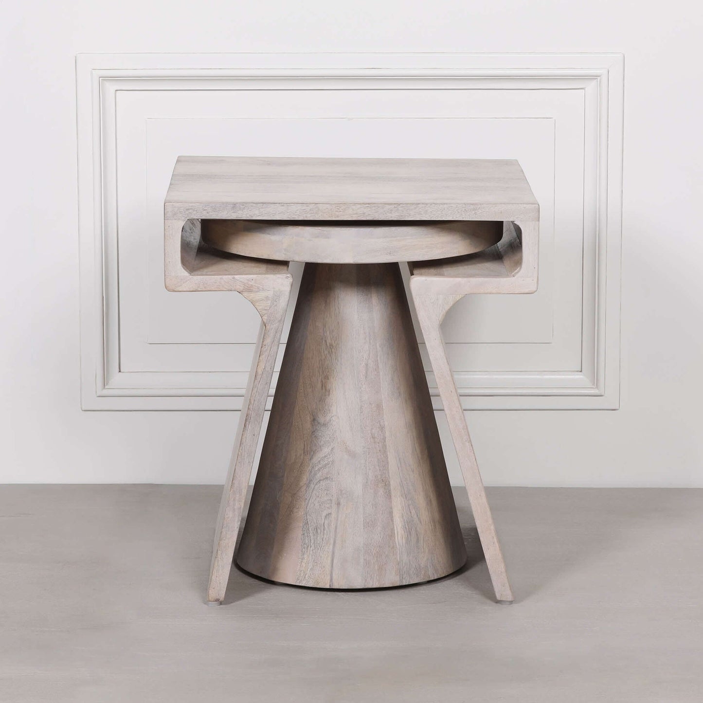 Blanchie Wooden Nesting Side Occasional Table