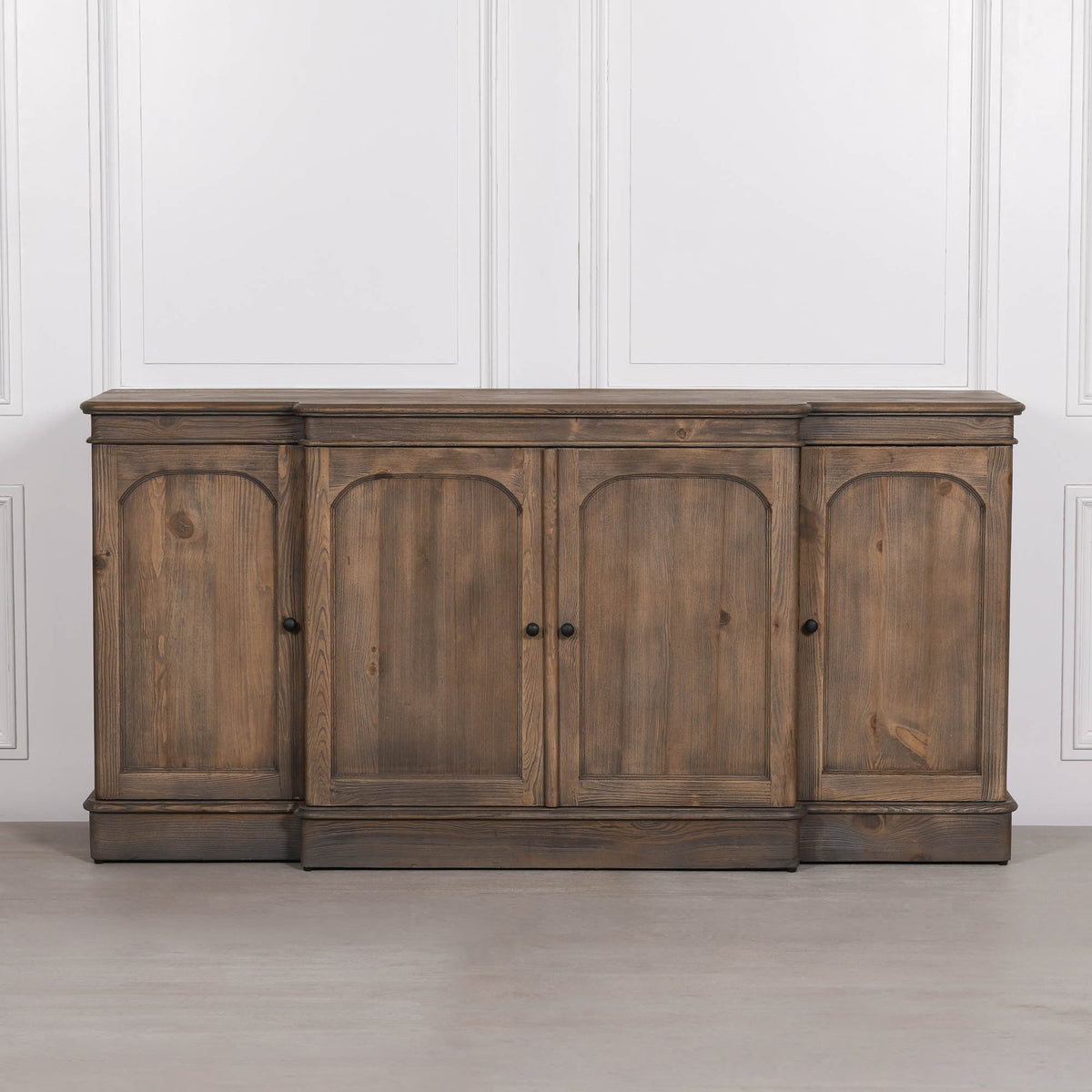 Rustic Pine Breakfront Sideboard
