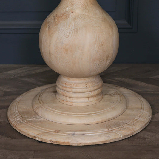 Mango Wood Round Dining Table 152cm