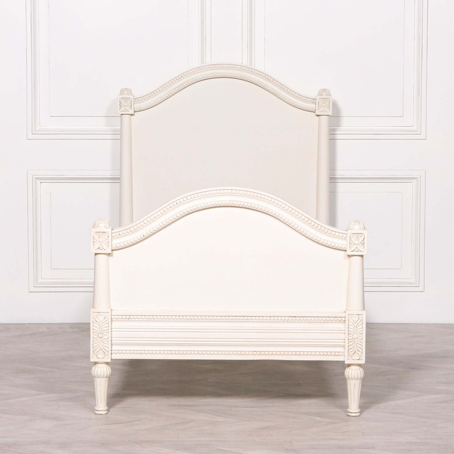 Aged Ivory Single 3ft Bed French Style