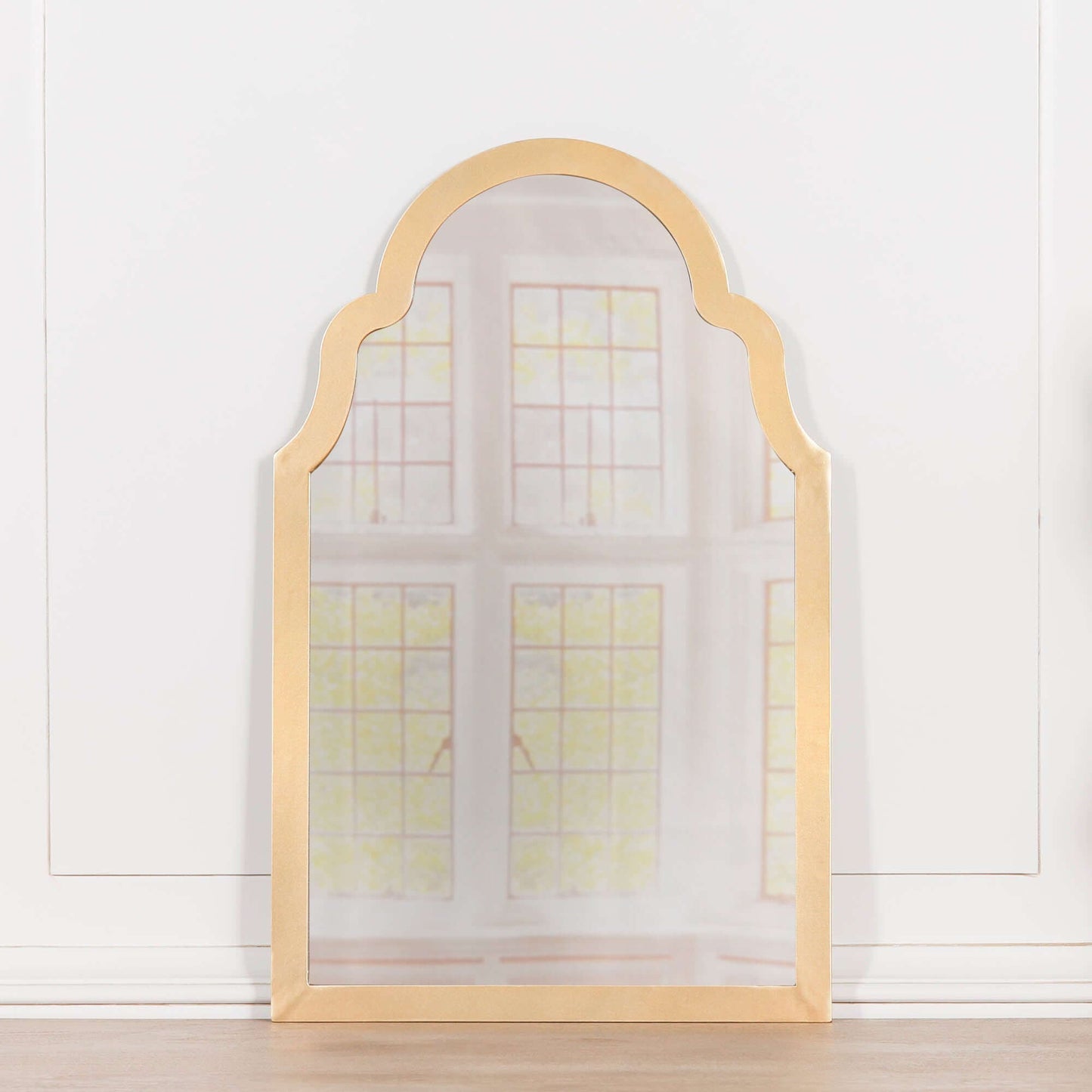 Gold Arch Metal Wall Mirror