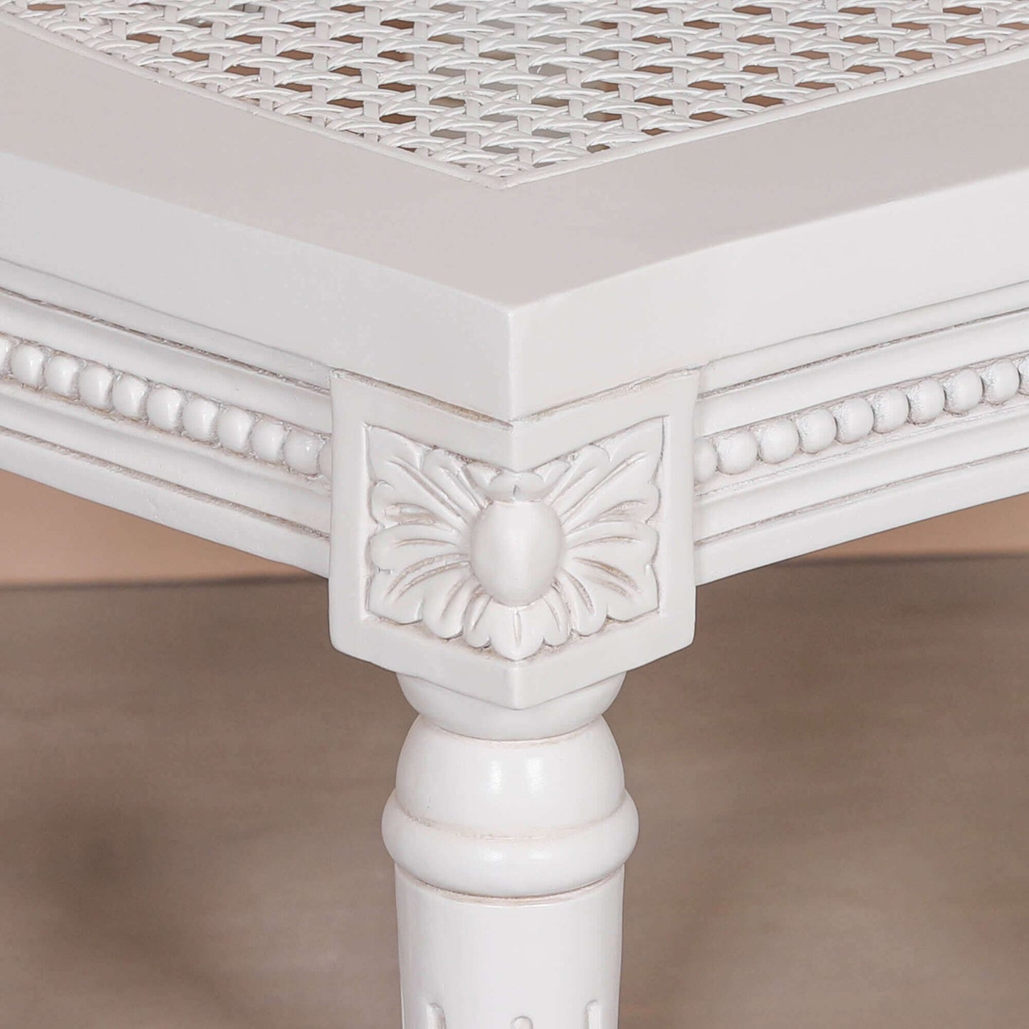 Off White Chateau Rattan Dining Chair