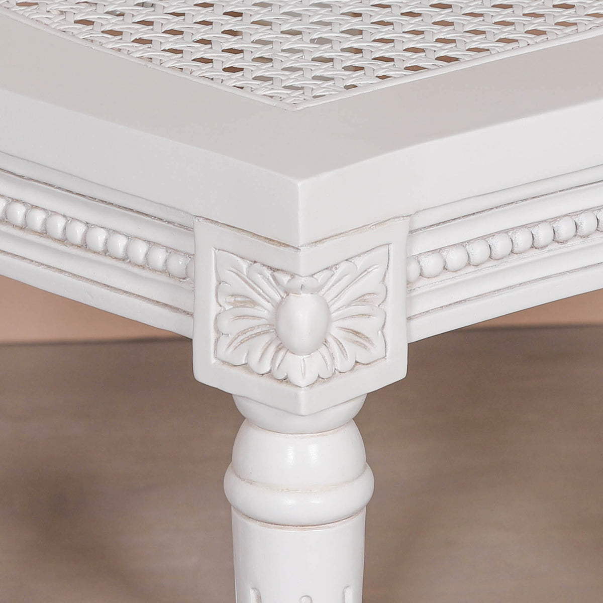 Off White Chateau Rattan Dining Chair