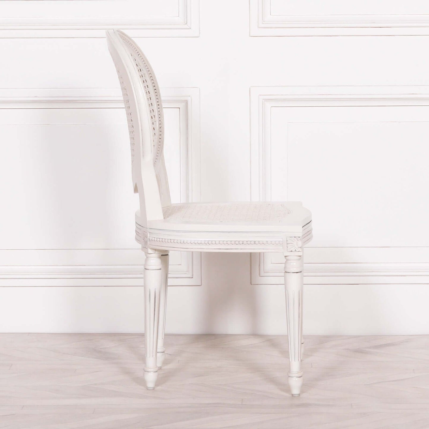Off White Rattan Dining/Bedroom Chair French Chateau
