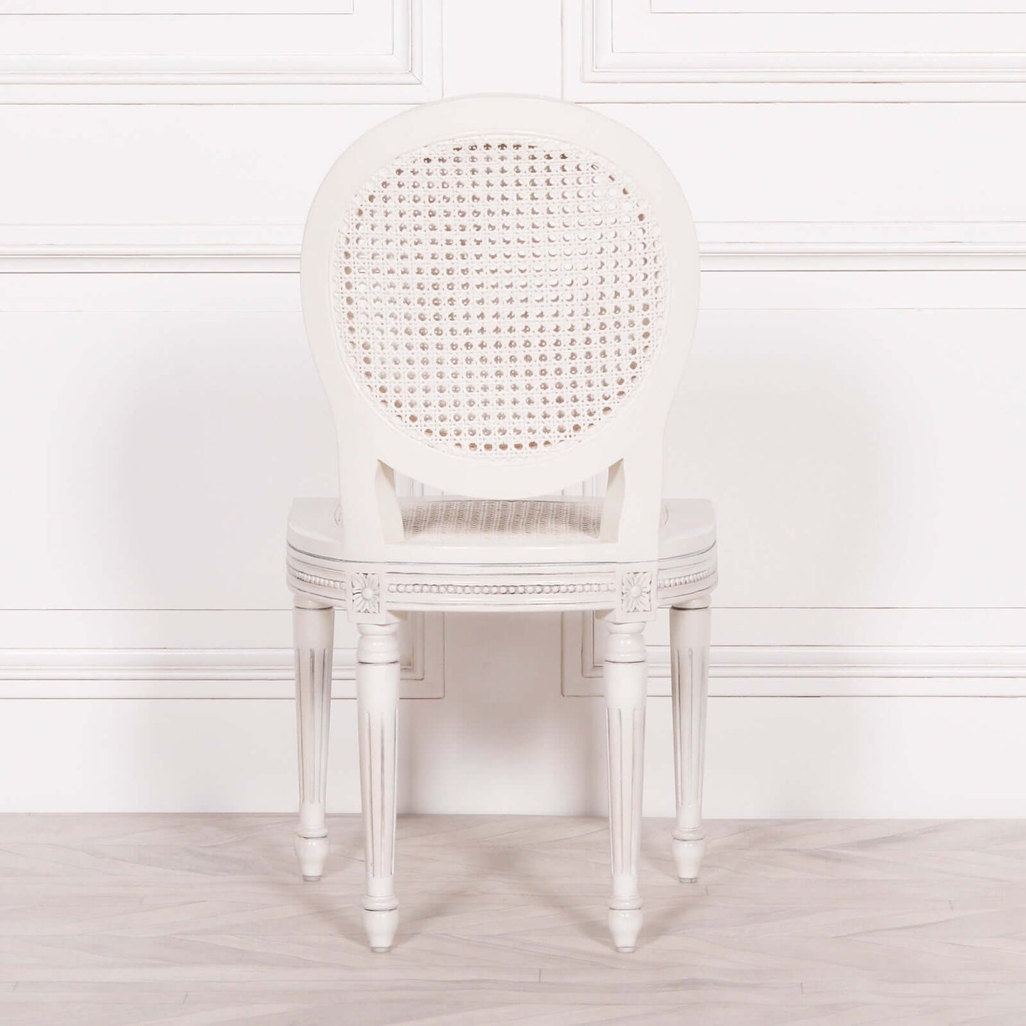 Off White Rattan Dining/Bedroom Chair French Chateau