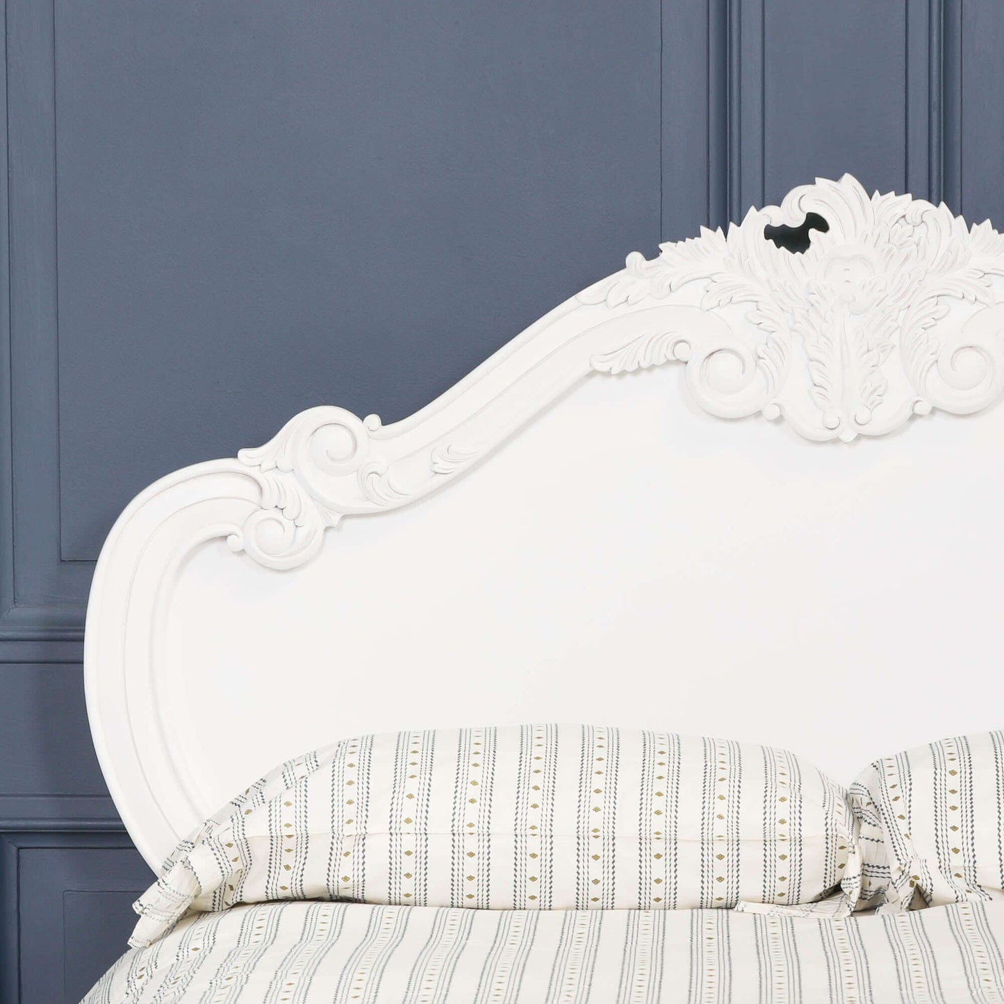 French Carved Rose Cherub Double Size 4ft6 Bed