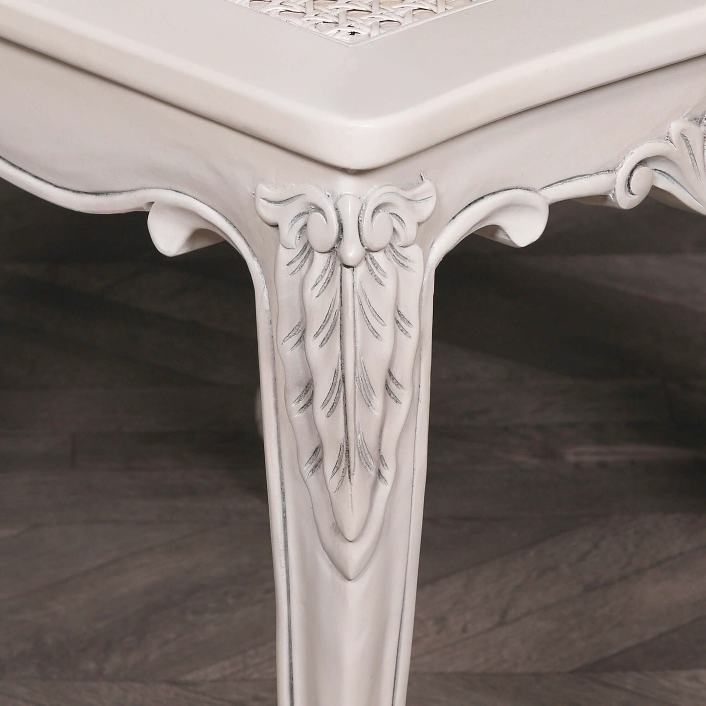 Off White Rattan Dining / Bedroom Chair