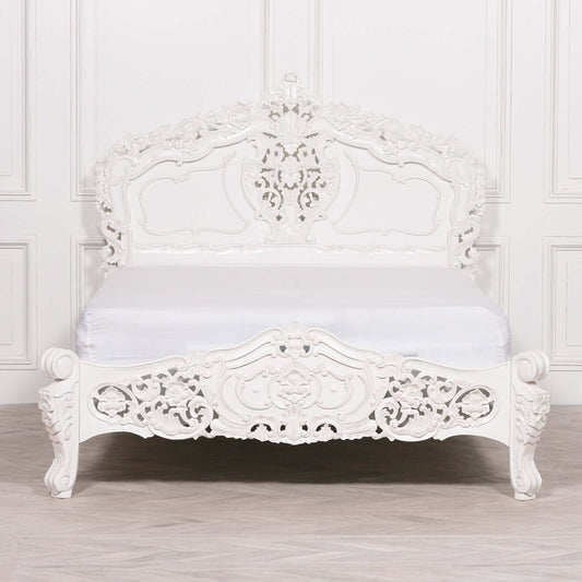 Rococo 5ft King Size Carved Bed