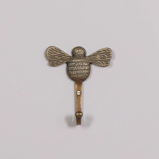 Vintage Brass Style Bee Wall Hook