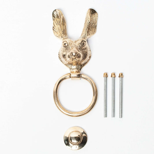 Brass Rabbit Door Knocker