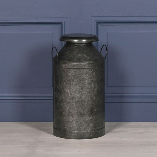 Large Vintage Milk Churn Galvanised Steel