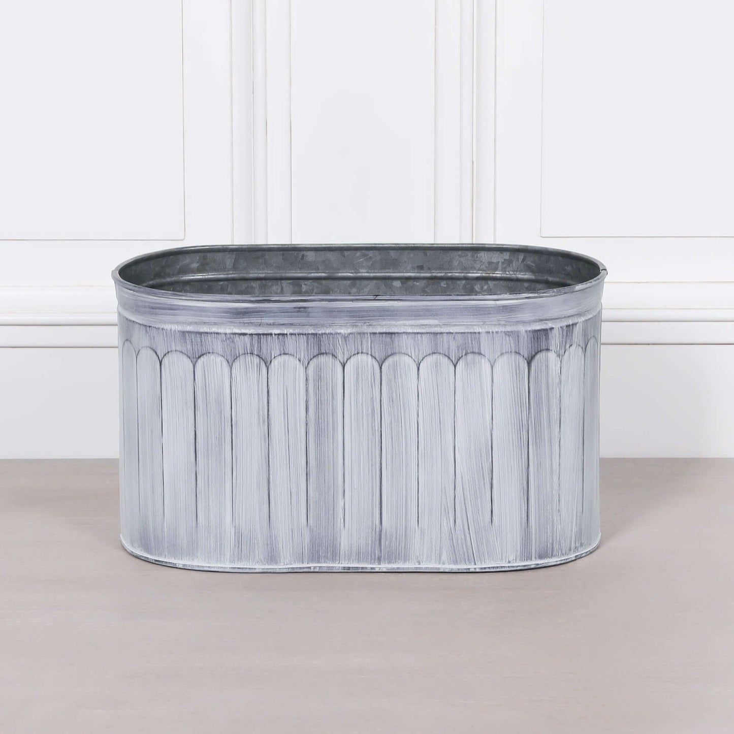 Arched Pattern Metal Planter - Small