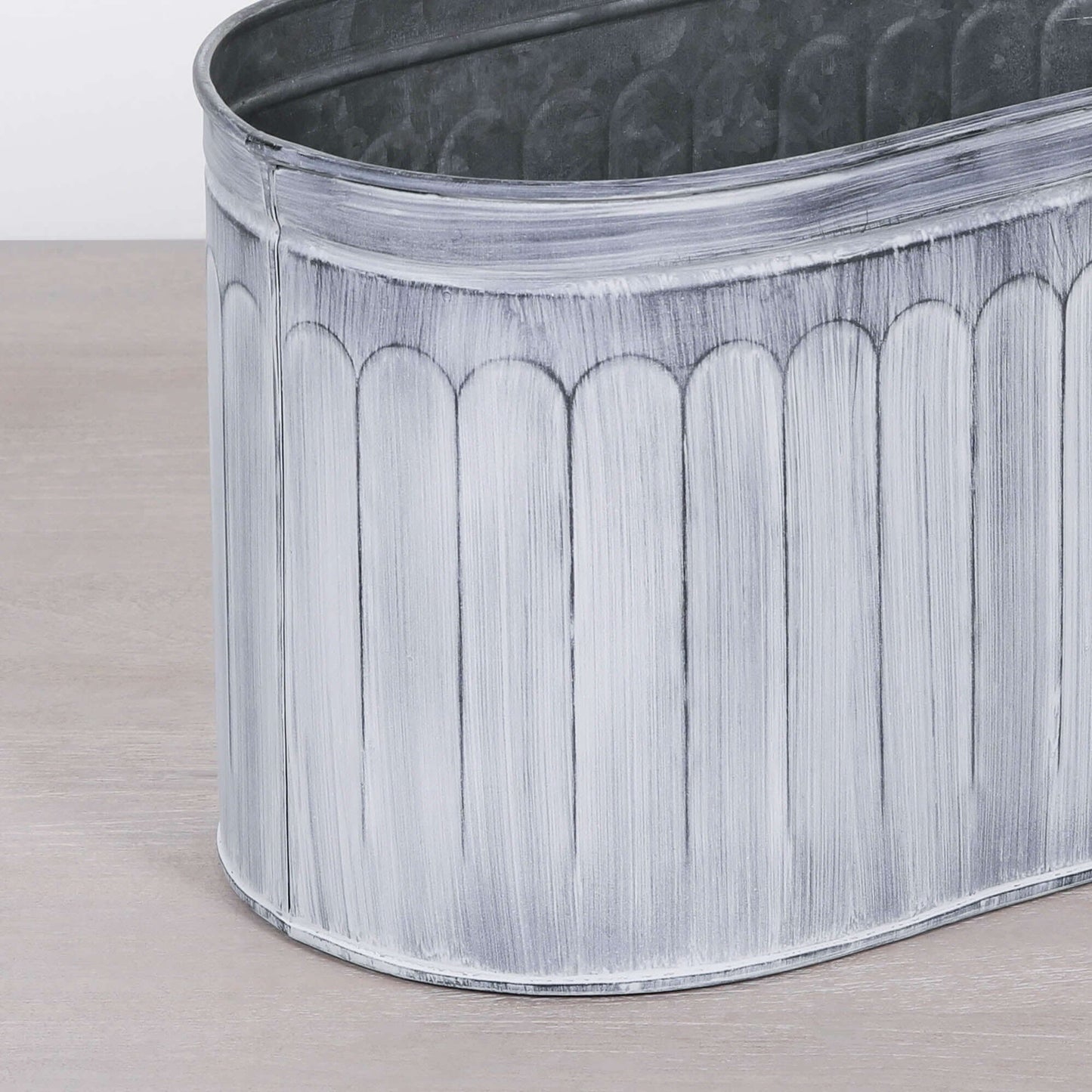 Arched Pattern Metal Planter - Large