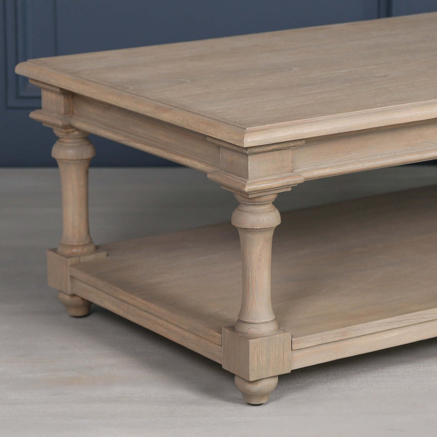 Rustic Wooden 170cm Coffee Table with Single Drawer
