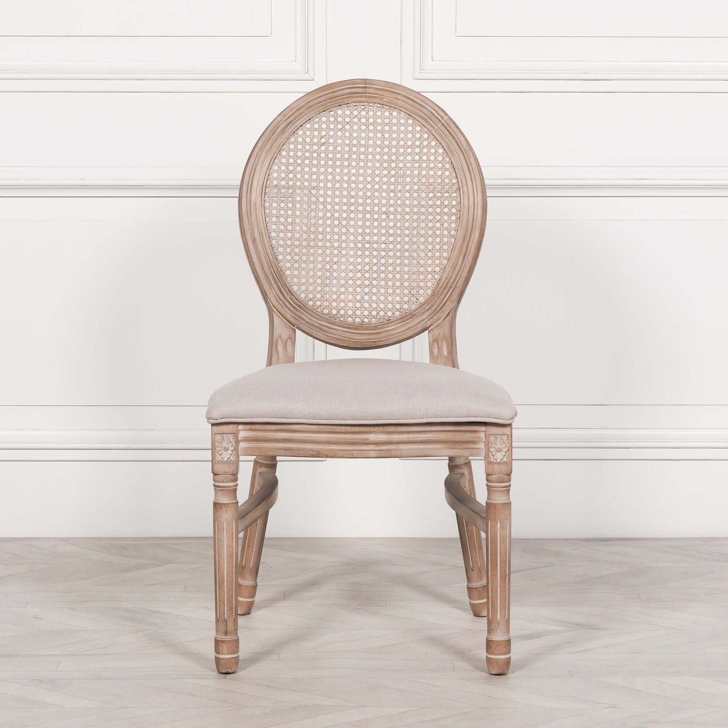 Wooden Louis Upholstered Dining Chair