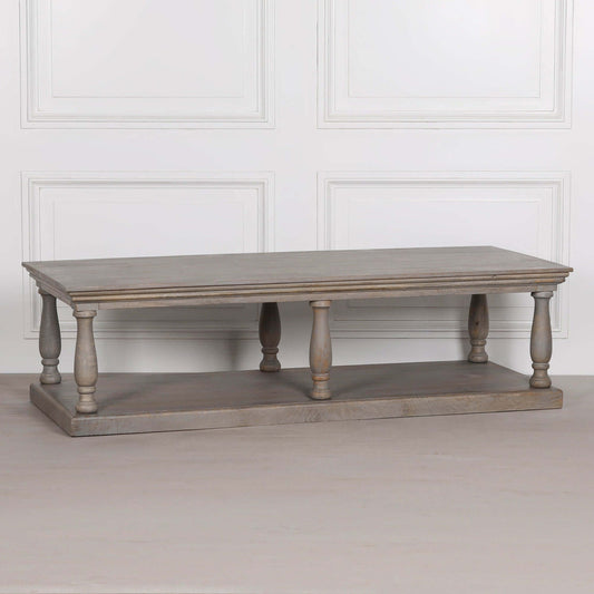 Rustic Column Coffee Table