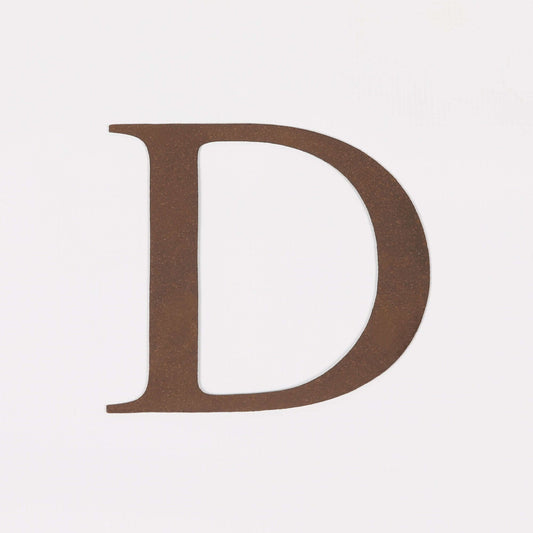 6" Rustic Iron Letter - D