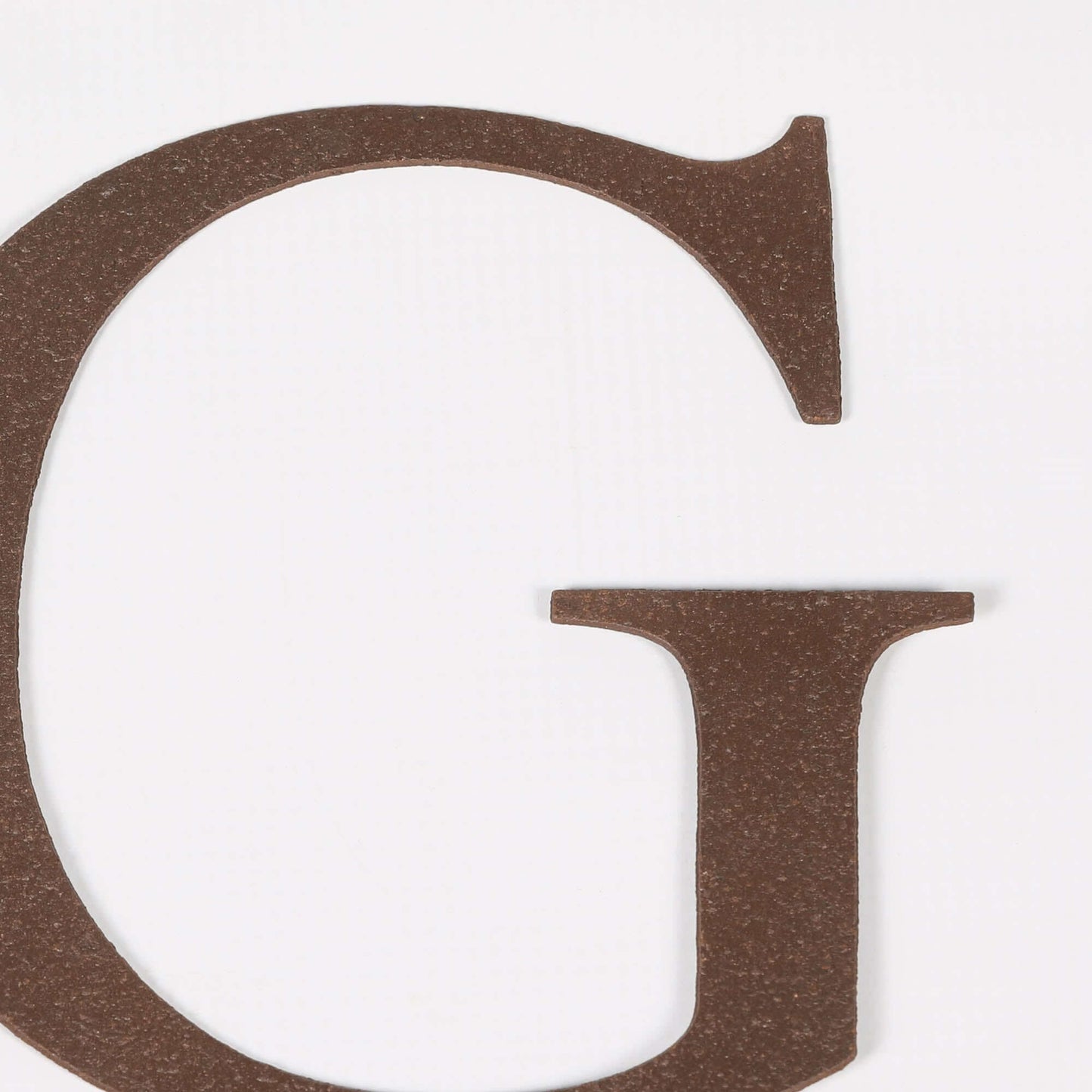 6" Rustic Iron Decorative Letter - G