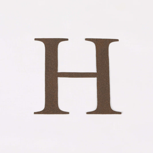 6" Rustic Iron Letter - H