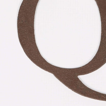 6" Rustic Iron Letter - Q