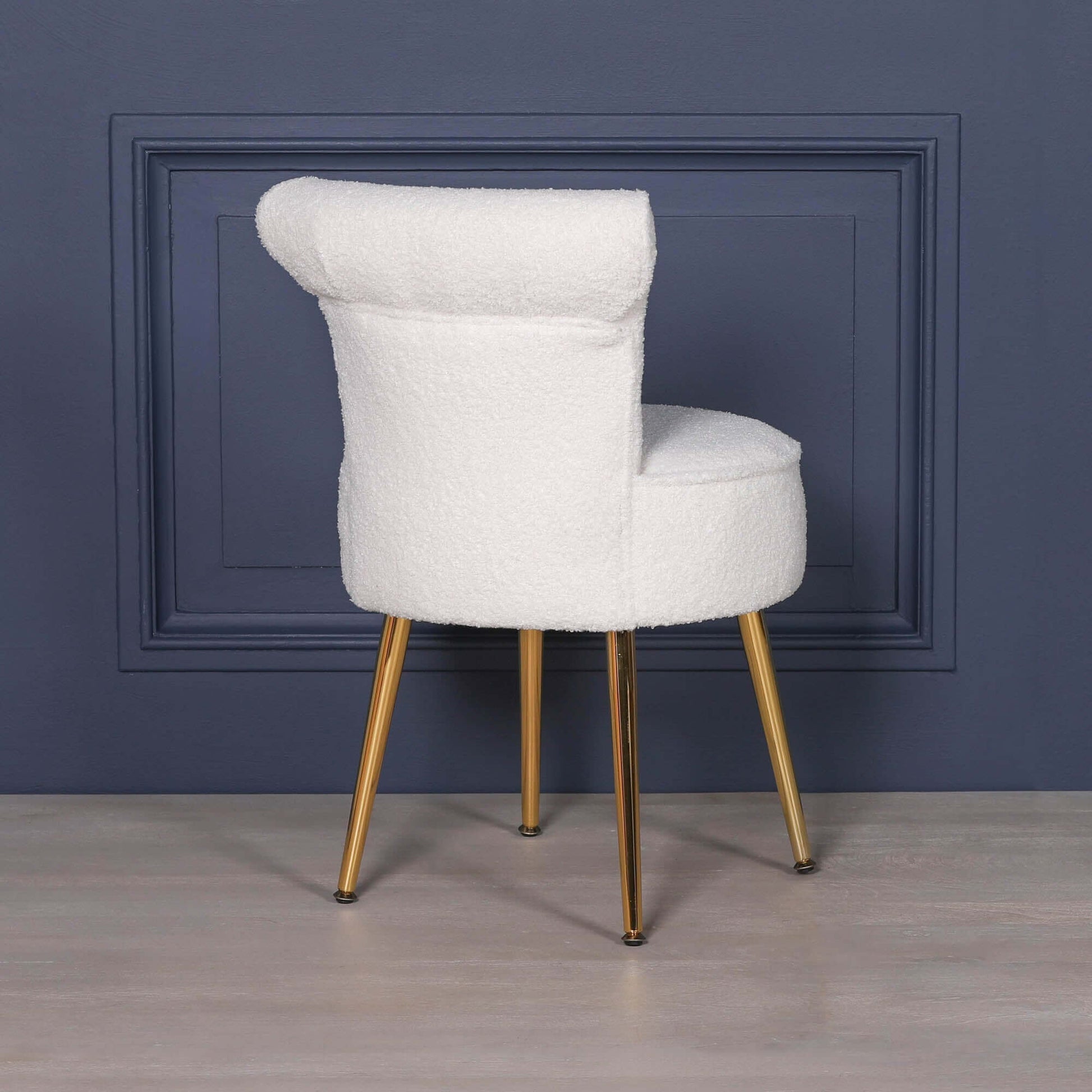 dressing table stool gold legs Amazon.com: Velvet Dressing Table Stool with Metal Legs - Round Light Luxury Vanity Chair for Living Room, Bedroom