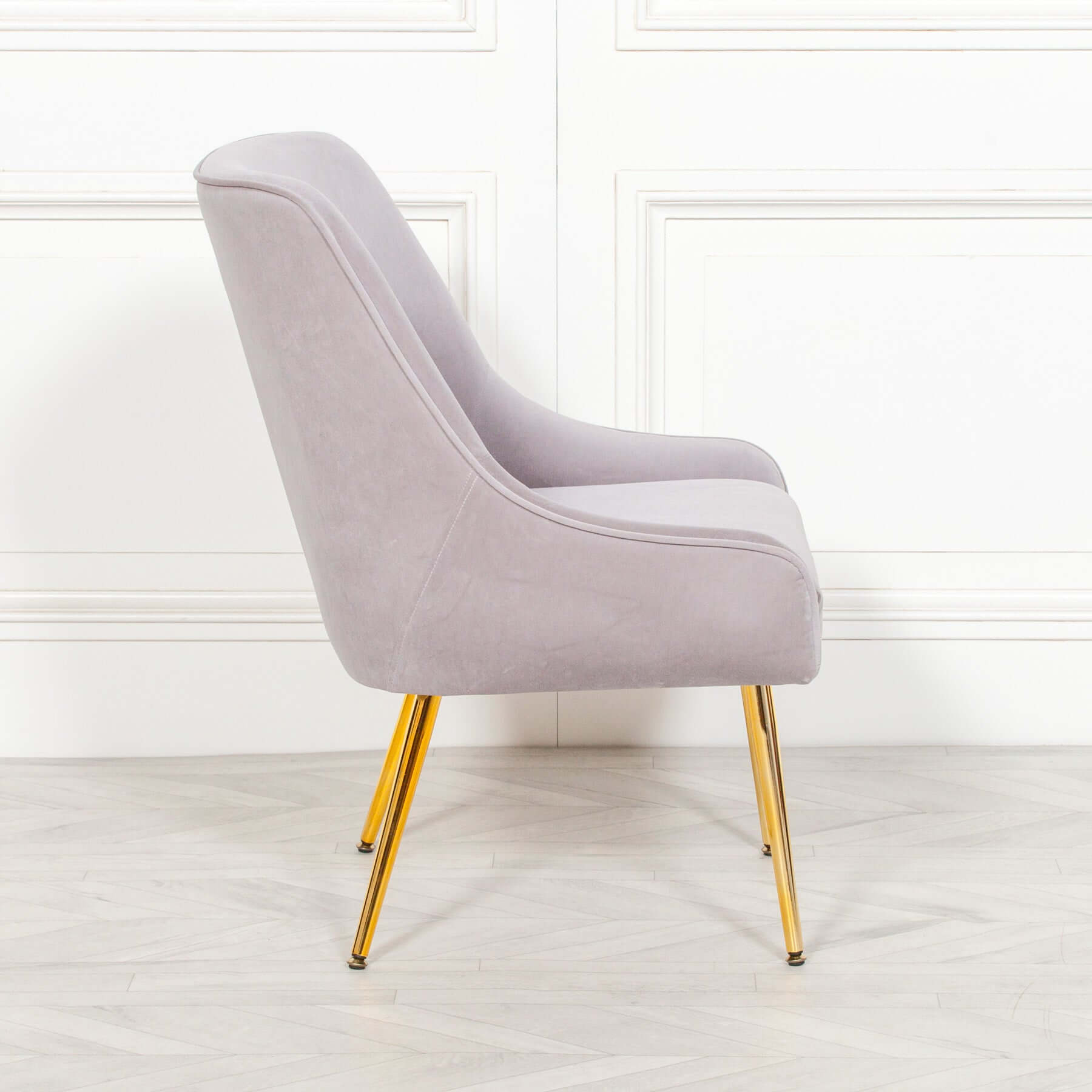 Grey Velvet Chair