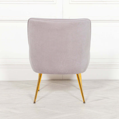 Grey Velvet Chair