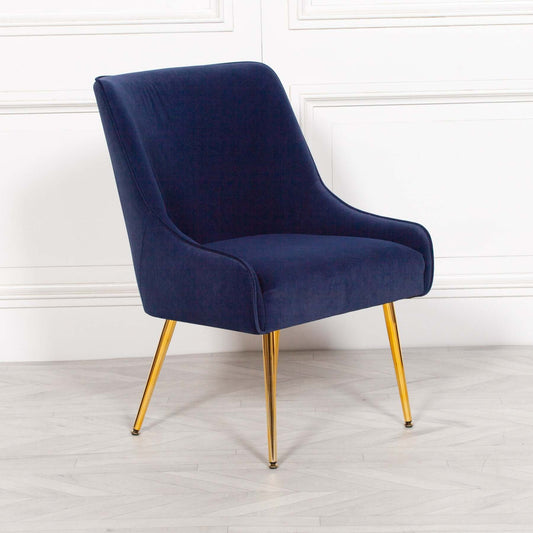 Blue Velvet Chair