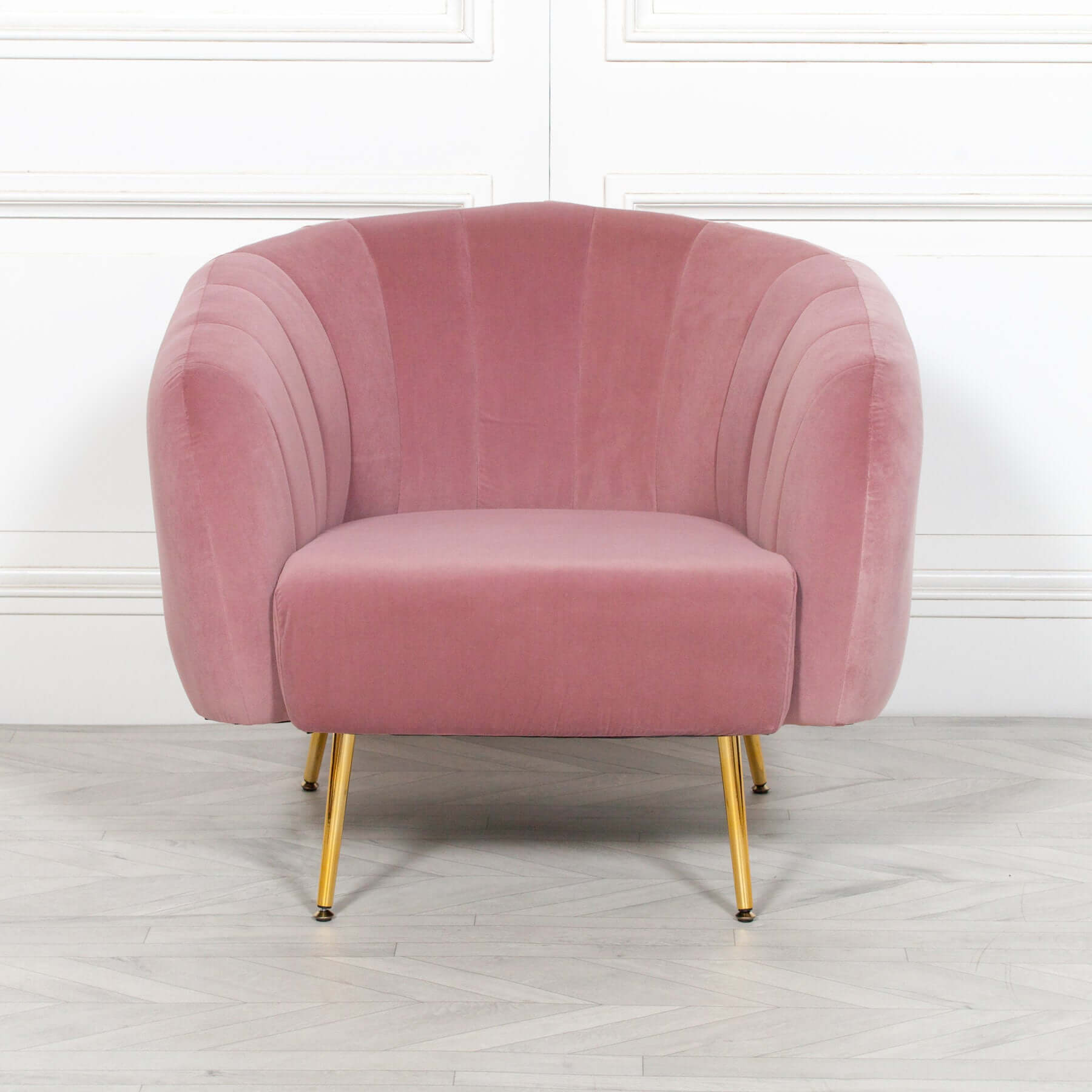 Pink Velvet Armchair